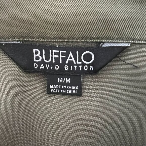 🫒Buffalo David Bitton Military Anorak Jacket - Army Green Utility Sz M!! - Picture 11 of 14